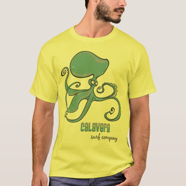 Tintenfisch - Calavera Surf Company T-Shirt (Vorderseite)