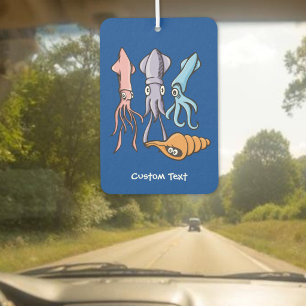 Tintenfisch Cartoon Autolufterfrischer
