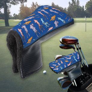 Tintenfisch Cartoon Muster Golf Headcover