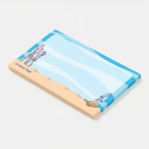 Tintenfisch Cartoon Post-it Klebezettel