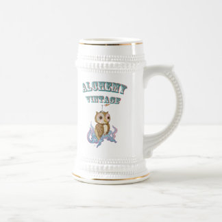 Tintenfisch Eule Roboter Bierglas