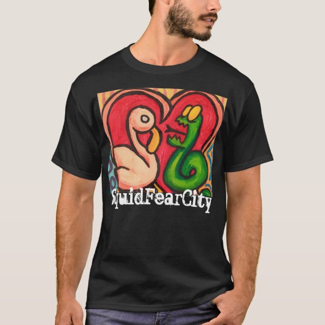 Tintenfisch Fear City Graphic T-Shirts (Vorderseite)
