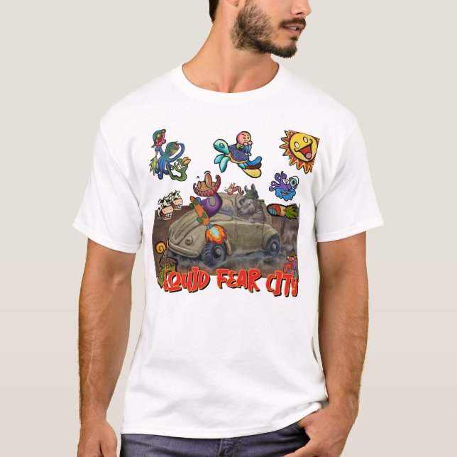 Tintenfisch Fear City Rhino Edition T - Shirt (Vorderseite)