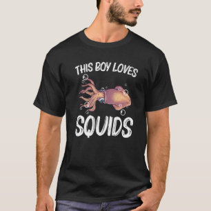 Tintenfisch für Jungen Kinder RiesenTintenfisch Kr T-Shirt