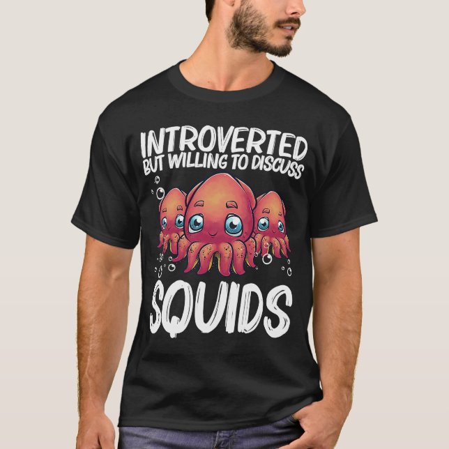 Tintenfisch für Männer Kraken Kostüme T-Shirt (Vorderseite)