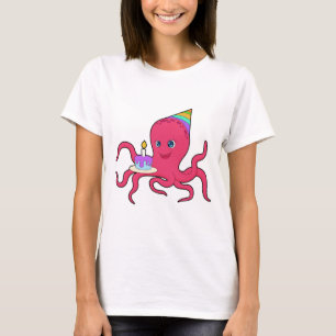 Tintenfisch-Geburtstagskuchen T-Shirt