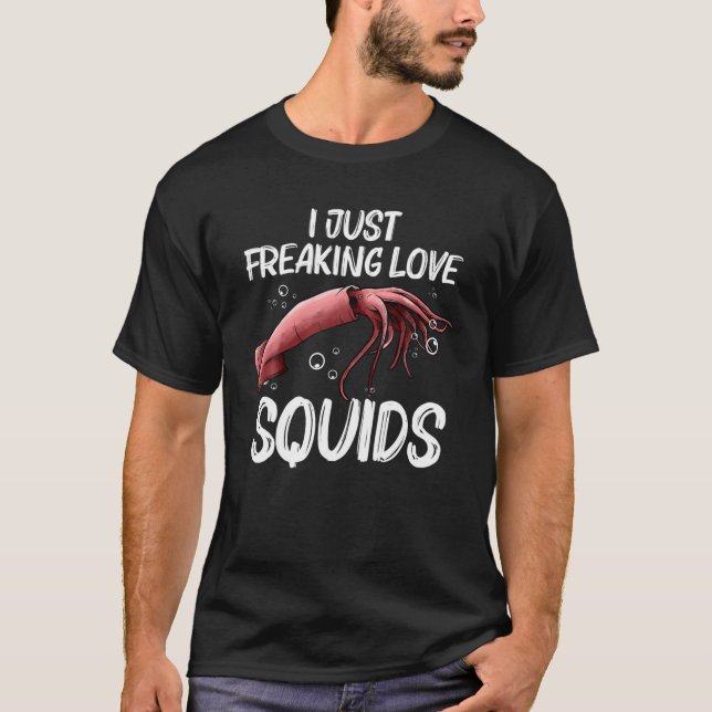 Tintenfisch Geschenk für Männer Frauen Riesen-Tint T-Shirt (Vorderseite)