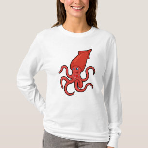 Tintenfisch im Poker mit Poker-Karten T-Shirt