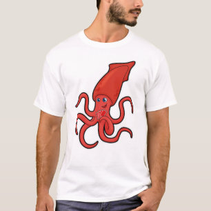 Tintenfisch im Poker mit Poker-Karten T-Shirt