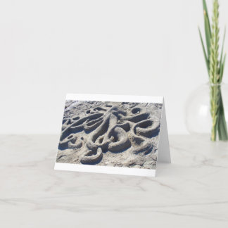 Tintenfisch im Sand Karte