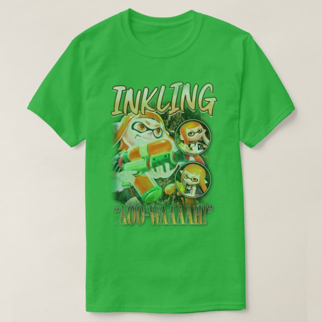 Tintenfisch Kid Vintag Rapper T-Shirt (Design vorne)