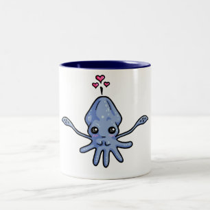 Tintenfisch-Liebe (in einer Tasse) Zweifarbige Tasse