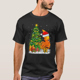 Tintenfisch Lover Familienmatte Weihnachtsmannmütz T-Shirt
