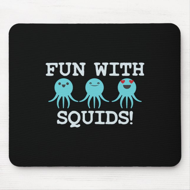 Tintenfisch Meeresbiologe Lehrerin Geschenk Mousepad (Vorne)