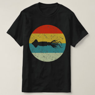 Tintenfisch Retro Vintag T-Shirt