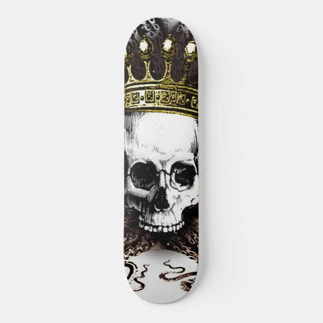 Tintenfisch Skull King Skateboard (Vorderseite)