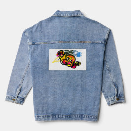 Tintenfisch-Spaß Jeansjacke