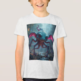 Tintenfisch-Spielmonster Tri-Blend Shirt