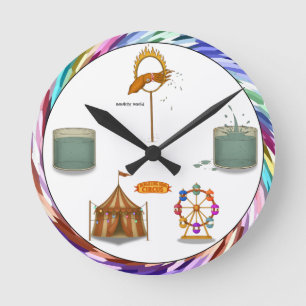 Tintenfisch Squirty Runde Wanduhr