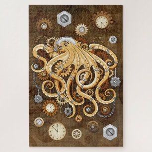 Tintenfisch Steampunk Retro Mechanische Fantasie
