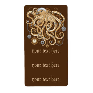 Tintenfisch Steampunk Retro Mechanische Fantasie