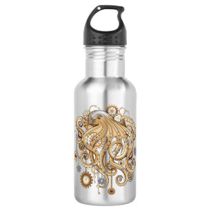 Tintenfisch Steampunk Retro Mechanische Fantasie Edelstahlflasche