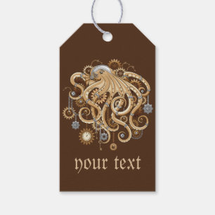 Tintenfisch Steampunk Retro Mechanische Fantasie Geschenkanhänger