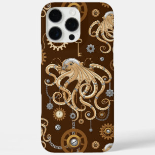 Tintenfisch Steampunk Retro Mechanische Fantasie iPhone 16 Pro Max Hülle
