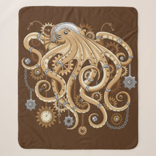Tintenfisch Steampunk Retro Mechanische Fantasie Sherpadecke