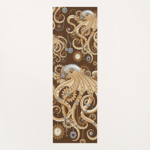 Tintenfisch Steampunk Surrealer Retro-Stil Maschin Yogamatte