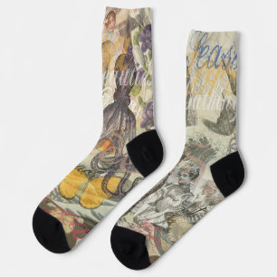 Tintenfisch Strand Antik Coastal Steampunk Socken