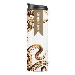 Tintenfisch-Trommel Brown Thermosbecher