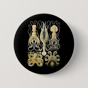 Tintenfisch u. Krake Button