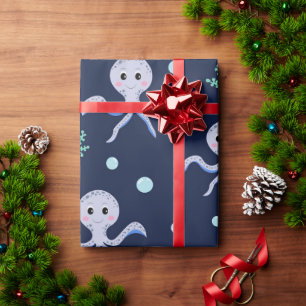 Tintenfisch unter dem Meer Kinder Muster Geschenkpapier