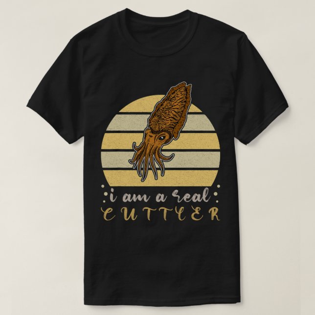 Tintenfischbiologe unter Wasser T-Shirt (Design vorne)