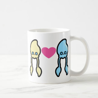 Tintenfische in der Liebe Kaffeetasse