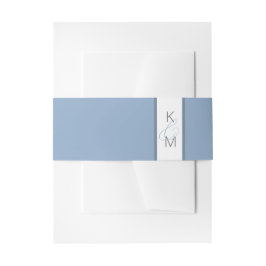 Tintenfluss Hochzeitblauer ID762 Einladungsbanderole