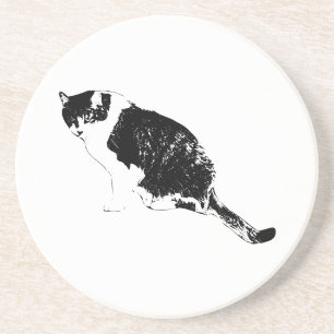 Tintenkatze-Unterlage macht den Tisch stilvoll Getränkeuntersetzer