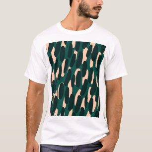 Tintenklappen, von Hand gezeichnet, glänzend nahtl T-Shirt