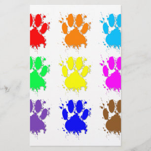 Tintenkleber-Spritzer-Dog-Muster Briefpapier