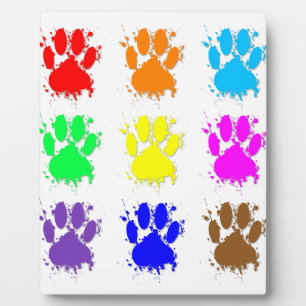Tintenkleber-Spritzer-Dog-Muster Fotoplatte