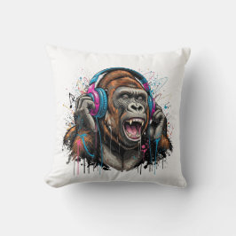 Tintenstrahl-Beats: Personalisiertes Gorilla-Headp Kissen