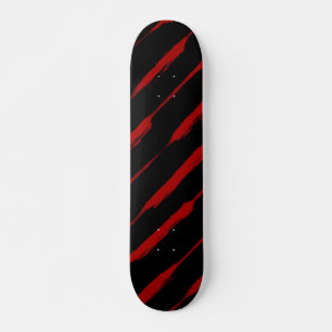 Tintenstreifen in Rot Skateboard
