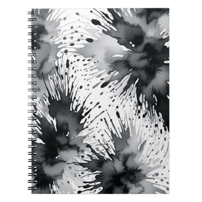 Tintenwaschrechner-Spritzer Notizblock (Vorderseite)