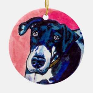 Tintenzeichnen der Kunst des großen Dänen Keramikornament