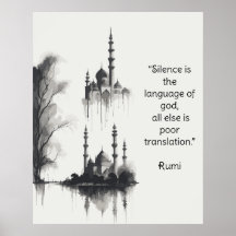 Tintenzeichnung der Badshahi-Moschee in Schwarz &