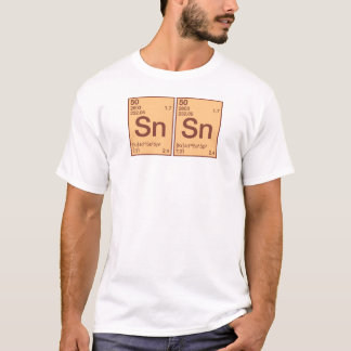 Tintin/Zinn-Zinn auf Weiß/hellem T-Shirt