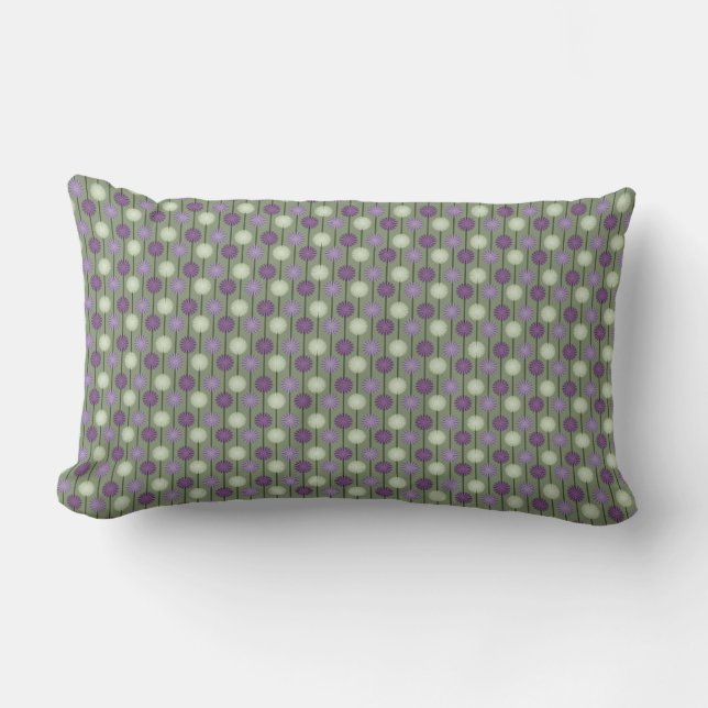 Tiny Alliums Floral Pattern Pillow Lendenkissen (Vorderseite)