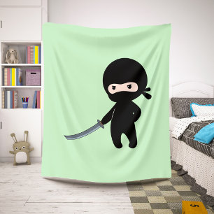 Tiny Angry Ninja auf Green Sherpadecke