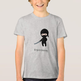 Tiny Angry Ninja im Training Tri-Blend Shirt
